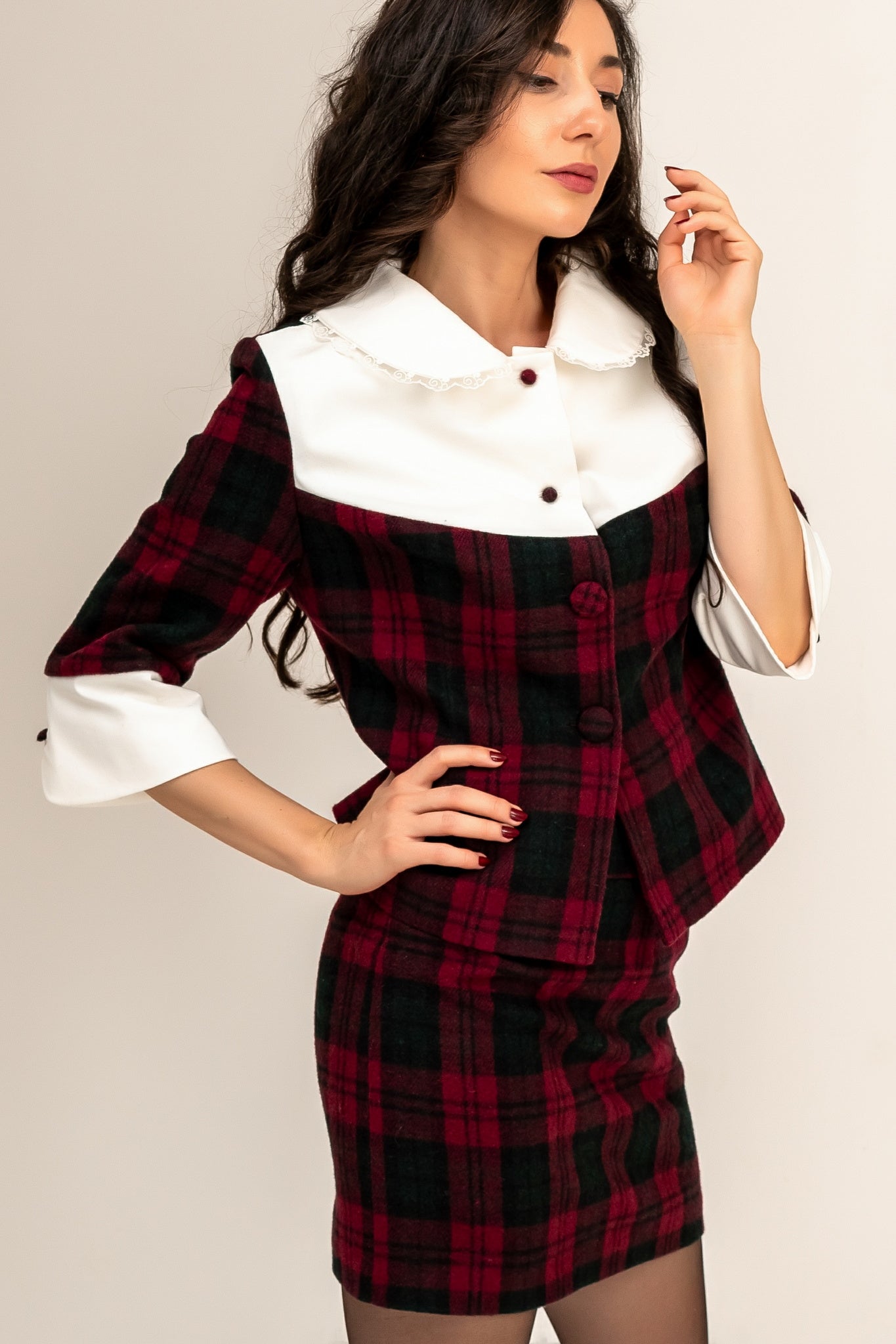 "Conté" Tartan Wool Costume Set
