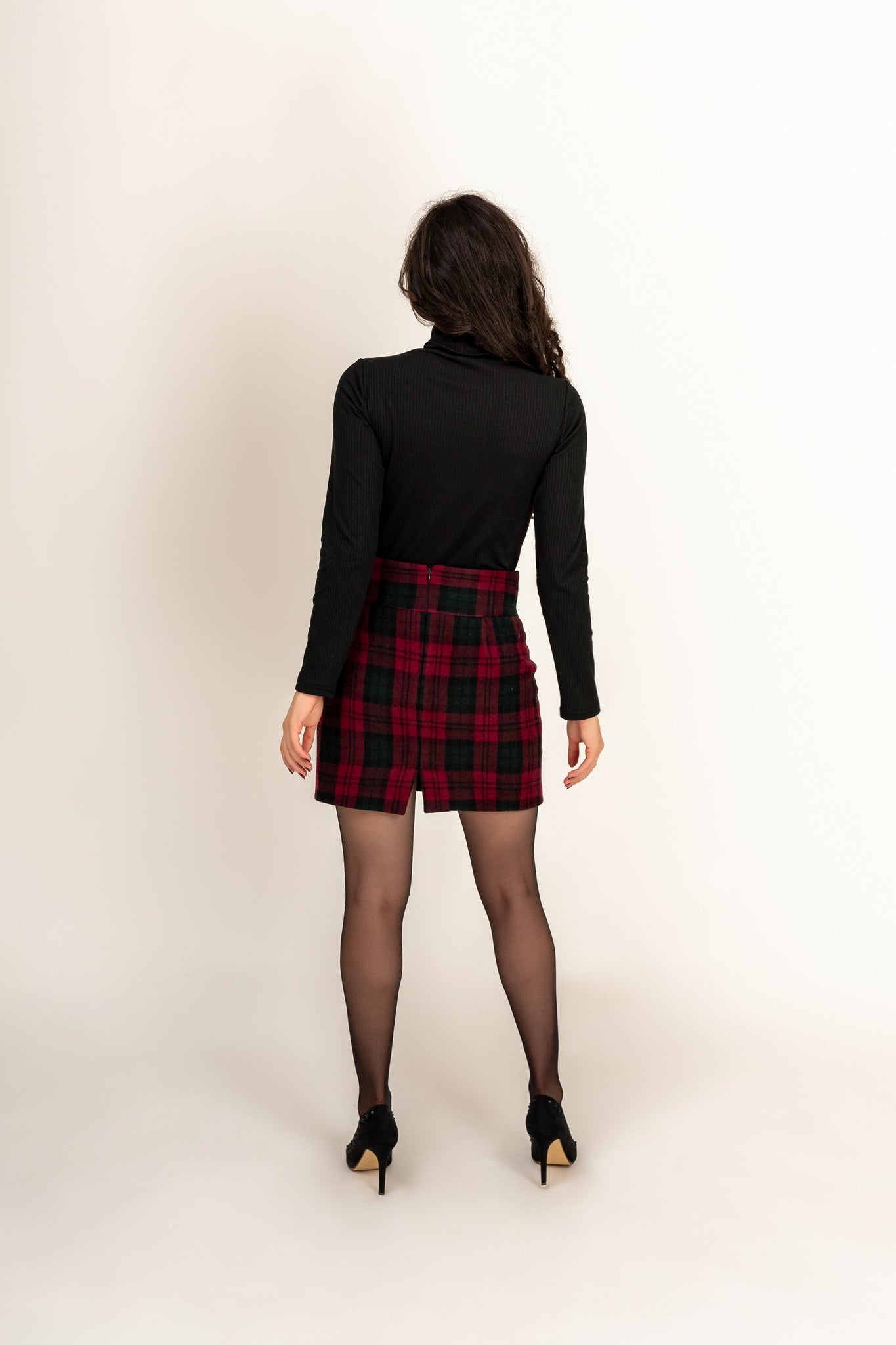 “ Conté “ Tartan Wool Skirt