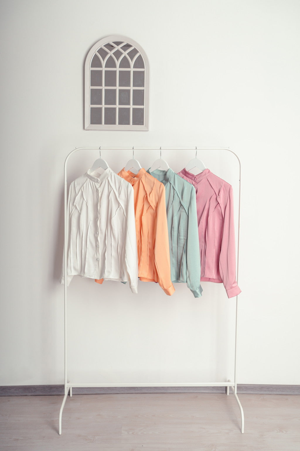 Structured Shirt " St.Pancars "Architectural Shirt In Peach Colour 